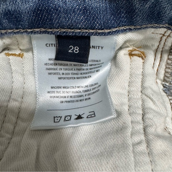 Citizens Of Humanity LYRA Women Jeans Medium Wash Blue Wide Leg Size 28 - Picture 13 of 14